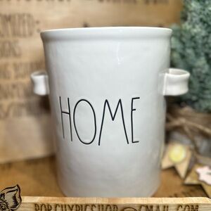 Rae Dunn White Ceramic 'Home' Utensil Holder